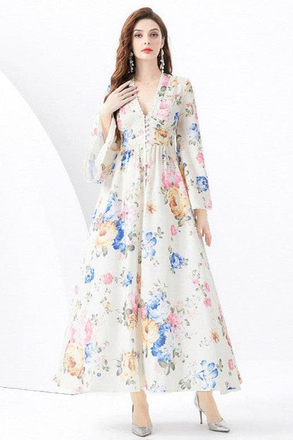 WOMEN FASHION CHIFFON MAXI DRESS - Shop Style & More | Fresh Looks, Everyday Deals & Free Shipping