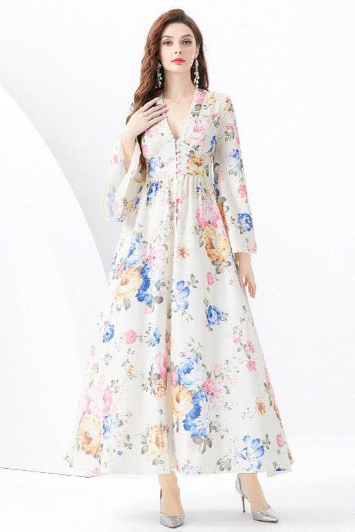 WOMEN FASHION CHIFFON MAXI DRESS - Shop Style & More | Fresh Looks, Everyday Deals & Free Shipping