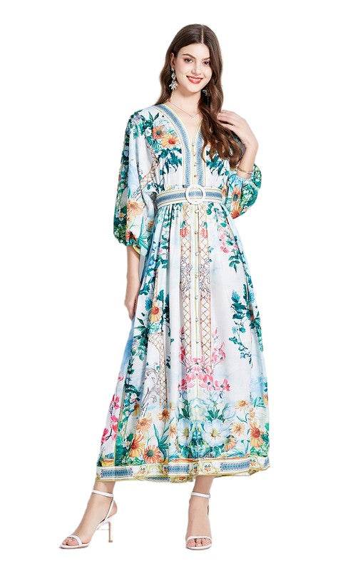 WOMEN FASHION CHIFFON MAXI DRESS - Shop Style & More | Fresh Looks, Everyday Deals & Free Shipping