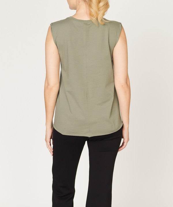COTTON JERSEY MUSCLE NEW TANK - Shop Style & More | Fresh Looks, Everyday Deals & Free Shipping