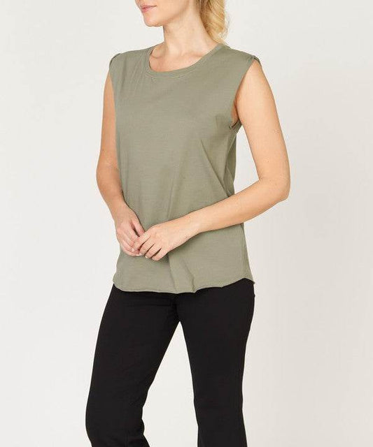 COTTON JERSEY MUSCLE NEW TANK - Shop Style & More | Fresh Looks, Everyday Deals & Free Shipping