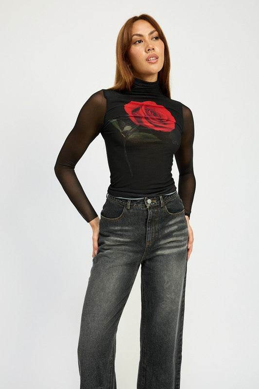 WASHED DENIM PANTS WITH FOLD OVER DETAIL - Shop Style & More | Fresh Looks, Everyday Deals & Free Shipping