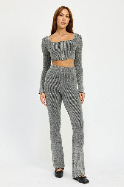 HIGH WAIST RIBED PANTS - Shop Style & More | Fresh Looks, Everyday Deals & Free Shipping