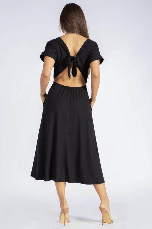 Backless Knot Straps Dress. - Shop Style & More | Fresh Looks, Everyday Deals & Free Shipping