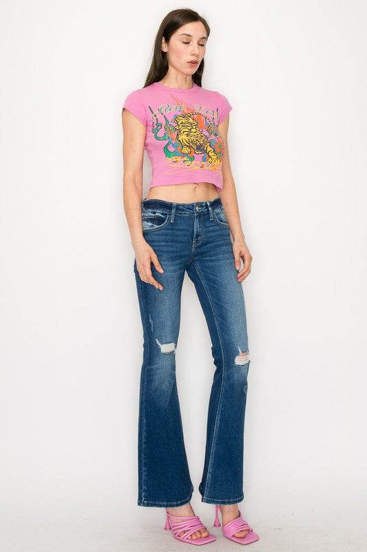 LOW RISE STRETCH VINTAGE FLARE - Shop Style & More | Fresh Looks, Everyday Deals & Free Shipping