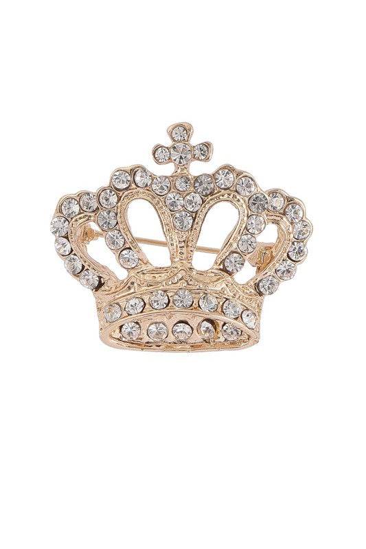 Rhinestone Crown Brooch - Shop Style & More | Fresh Looks, Everyday Deals & Free Shipping