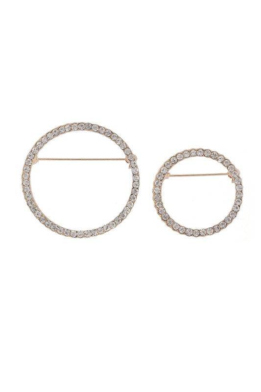 Rhinestone Circle Brooch - Shop Style & More | Fresh Looks, Everyday Deals & Free Shipping