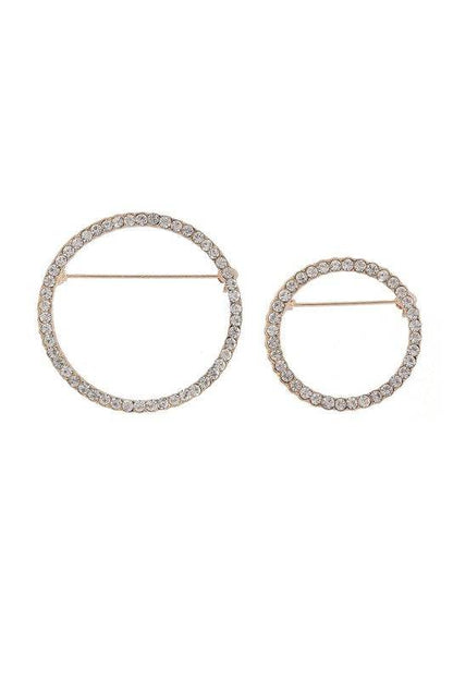 Rhinestone Circle Brooch - Shop Style & More | Fresh Looks, Everyday Deals & Free Shipping