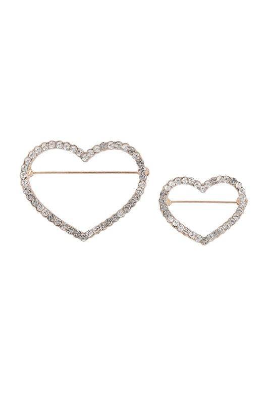 Rhinestone Heart Brooch - Shop Style & More | Fresh Looks, Everyday Deals & Free Shipping