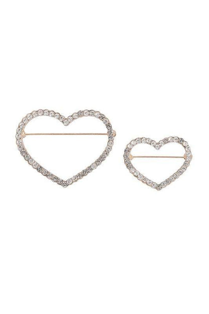 Rhinestone Heart Brooch - Shop Style & More | Fresh Looks, Everyday Deals & Free Shipping