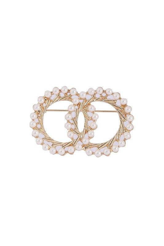 Vintage Double Circle Brooch - Shop Style & More | Fresh Looks, Everyday Deals & Free Shipping