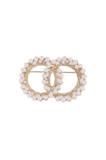 Vintage Double Circle Brooch - Shop Style & More | Fresh Looks, Everyday Deals & Free Shipping
