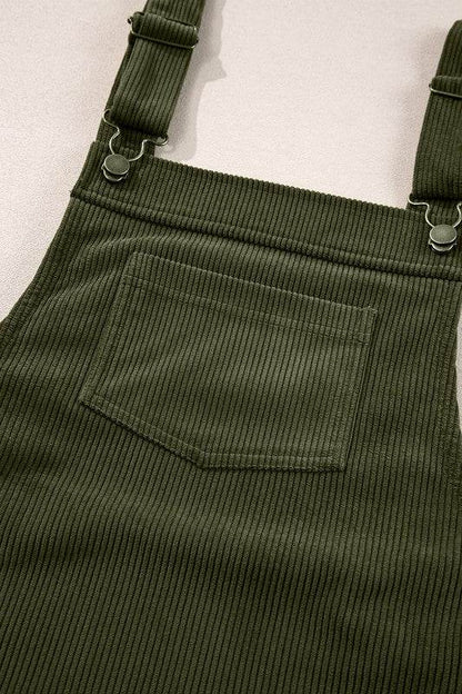 Corduroy Front Pockets Overall Dress - Shop Style & More | Fresh Looks, Everyday Deals & Free Shipping