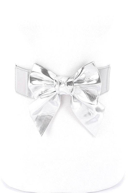 Metallic Bow Tie Elastic Belt - Shop Style & More | Fresh Looks, Everyday Deals & Free Shipping