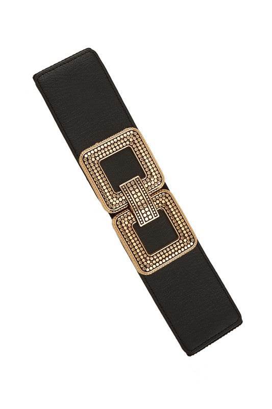 Double Square Metal Buckle Elastic Belt - Shop Style & More | Fresh Looks, Everyday Deals & Free Shipping