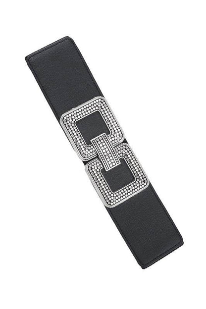 Double Square Metal Buckle Elastic Belt - Shop Style & More | Fresh Looks, Everyday Deals & Free Shipping