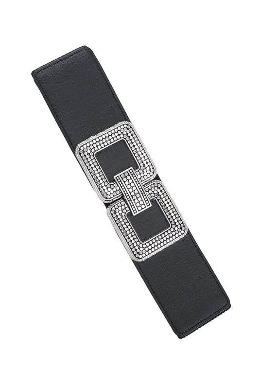 Double Square Metal Buckle Elastic Belt - Shop Style & More | Fresh Looks, Everyday Deals & Free Shipping