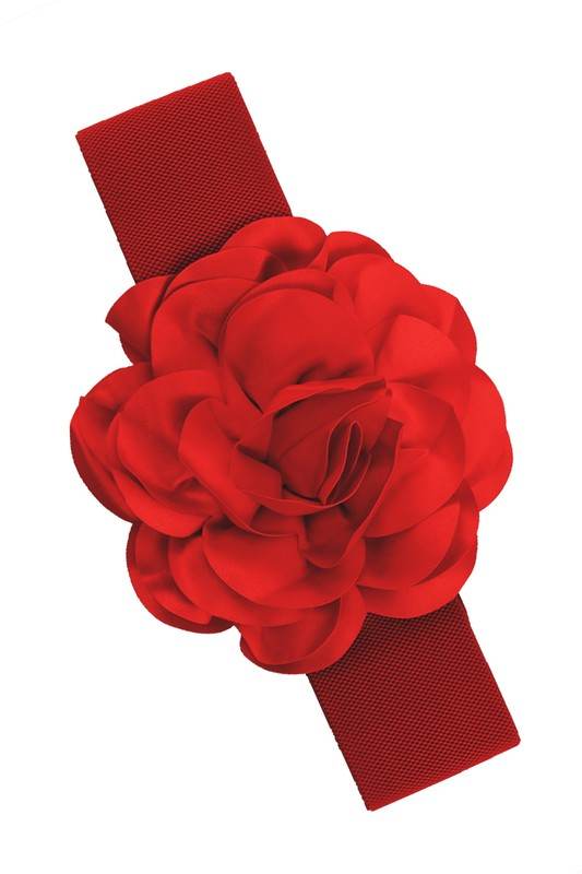 Chiffon Big Flower Charm Elastic Belt - Shop Style & More | Fresh Looks, Everyday Deals & Free Shipping