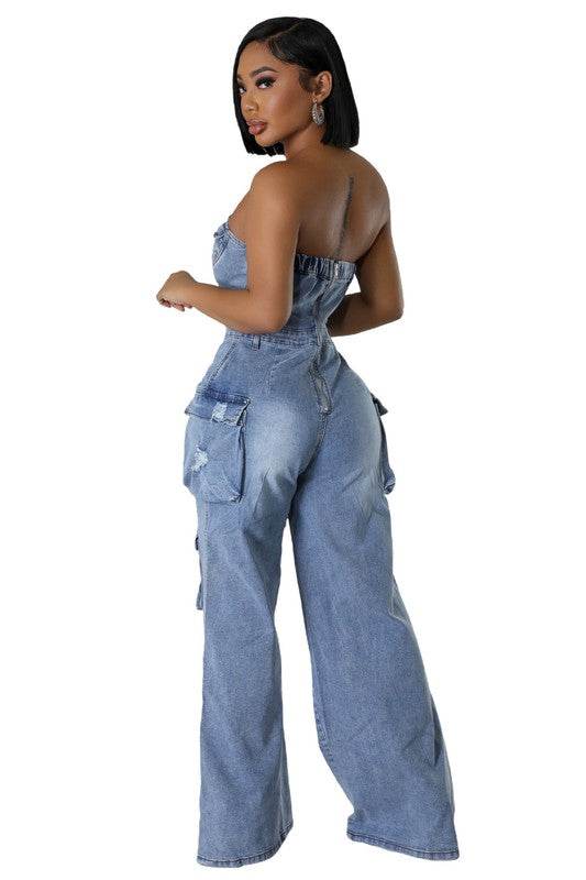 WOMEN FASHION DENIM JUMPSUIT - Shop Style & More | Fresh Looks, Everyday Deals & Free Shipping