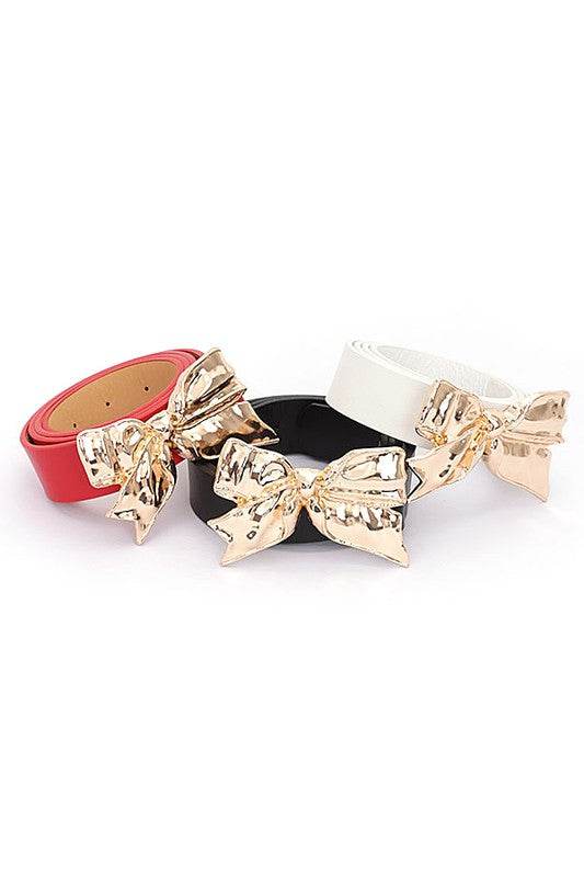 Gold Bow Buckle Fashion Belt - Shop Style & More | Fresh Looks, Everyday Deals & Free Shipping