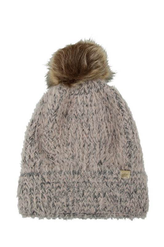 Sable Touch Beanie with Fur Pom - Shop Style & More | Fresh Looks, Everyday Deals & Free Shipping