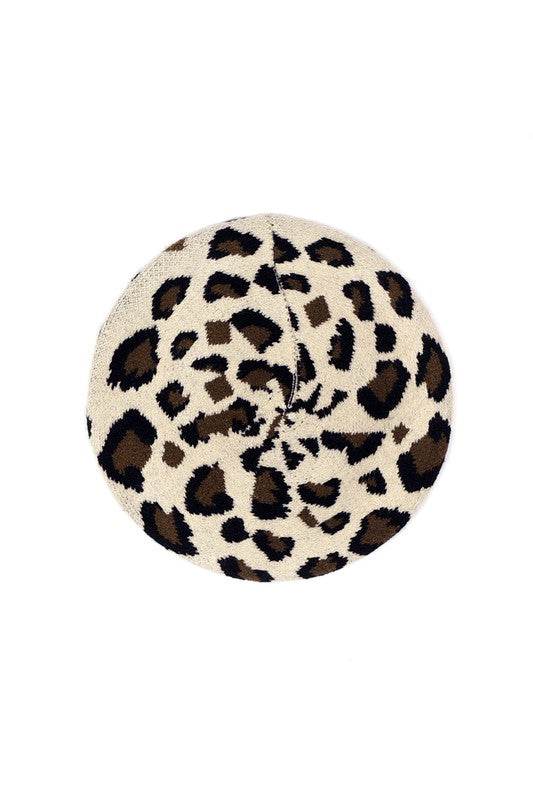 Leopard Stretchy Beret - Shop Style & More | Fresh Looks, Everyday Deals & Free Shipping
