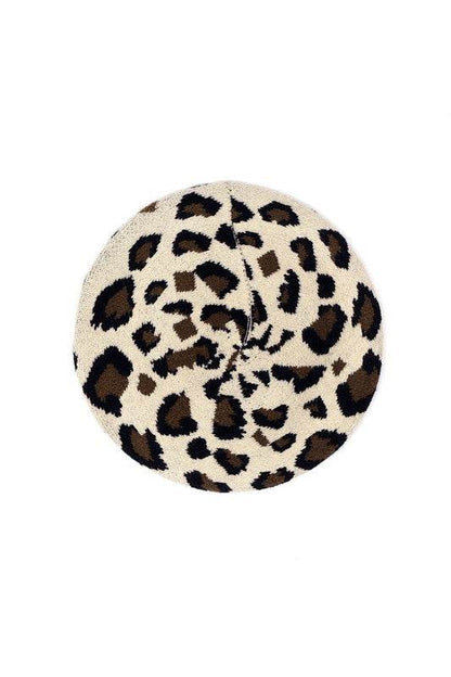 Leopard Stretchy Beret - Shop Style & More | Fresh Looks, Everyday Deals & Free Shipping