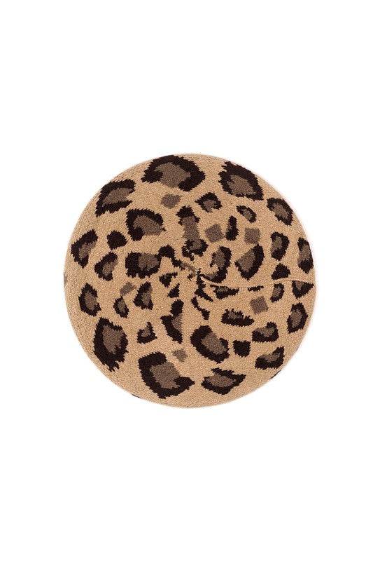 Leopard Stretchy Beret - Shop Style & More | Fresh Looks, Everyday Deals & Free Shipping