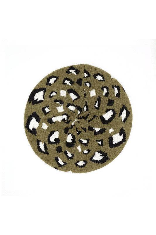 Leopard Stretchy Beret - Shop Style & More | Fresh Looks, Everyday Deals & Free Shipping