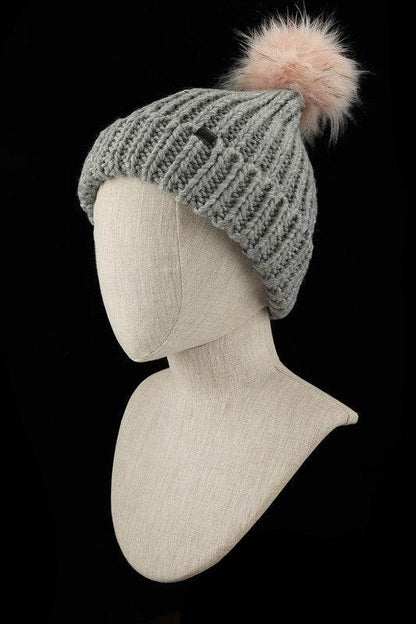 Jewel Knit Cuffed Pom Beanie - Shop Style & More | Fresh Looks, Everyday Deals & Free Shipping