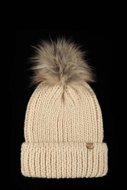 Jewel Knit Cuffed Pom Beanie - Shop Style & More | Fresh Looks, Everyday Deals & Free Shipping