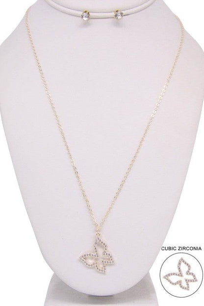 BUTTERFLY PENDANT LONG NECKLACE - Shop Style & More | Fresh Looks, Everyday Deals & Free Shipping