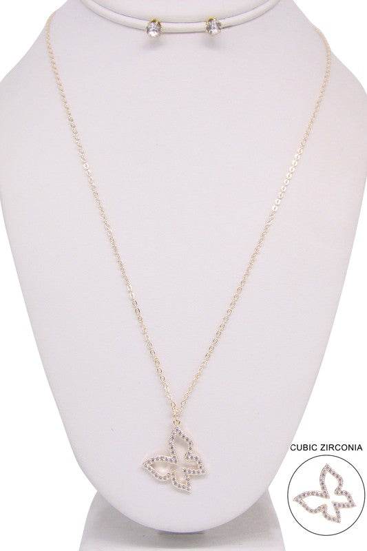BUTTERFLY PENDANT LONG NECKLACE - Shop Style & More | Fresh Looks, Everyday Deals & Free Shipping