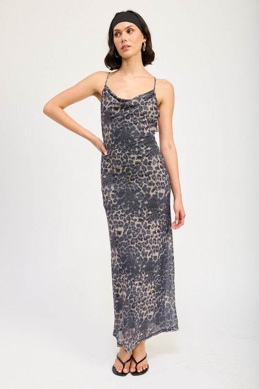 SLIGHT COWL MAXI DRESS WITH OPEN BACK - Shop Style & More | Fresh Looks, Everyday Deals & Free Shipping