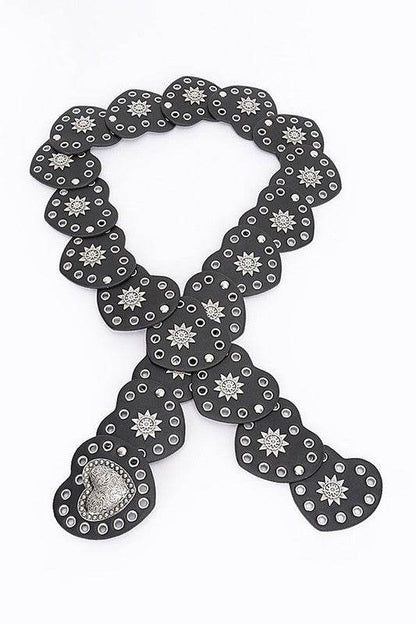 Heart Shape Buckle Western Studded Statement Belt - Shop Style & More | Fresh Looks, Everyday Deals & Free Shipping