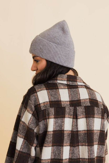 Happy Face Embroidered Ribbed Knit Beanie - Shop Style & More | Fresh Looks, Everyday Deals & Free Shipping