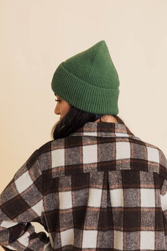 Happy Face Embroidered Ribbed Knit Beanie - Shop Style & More | Fresh Looks, Everyday Deals & Free Shipping