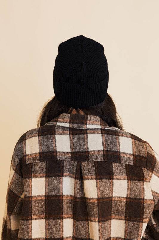 Happy Face Embroidered Ribbed Knit Beanie - Shop Style & More | Fresh Looks, Everyday Deals & Free Shipping