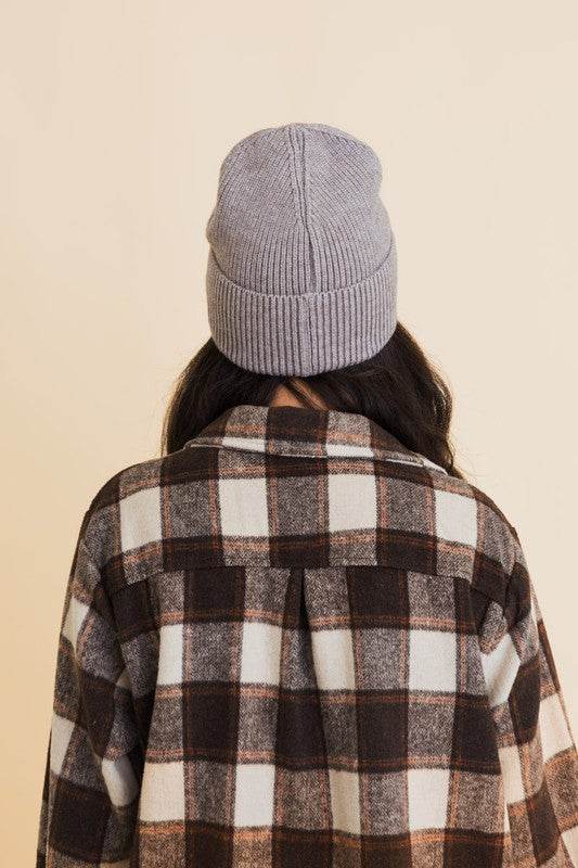 Happy Face Embroidered Ribbed Knit Beanie - Shop Style & More | Fresh Looks, Everyday Deals & Free Shipping