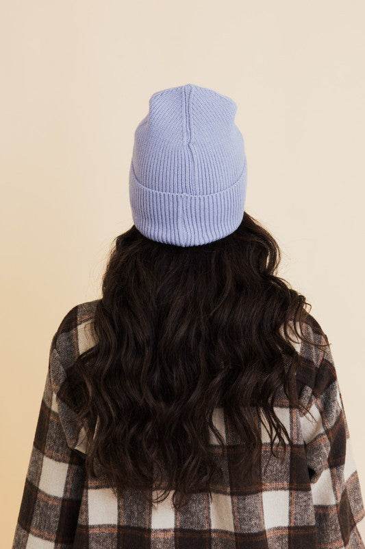 Happy Face Embroidered Ribbed Knit Beanie - Shop Style & More | Fresh Looks, Everyday Deals & Free Shipping