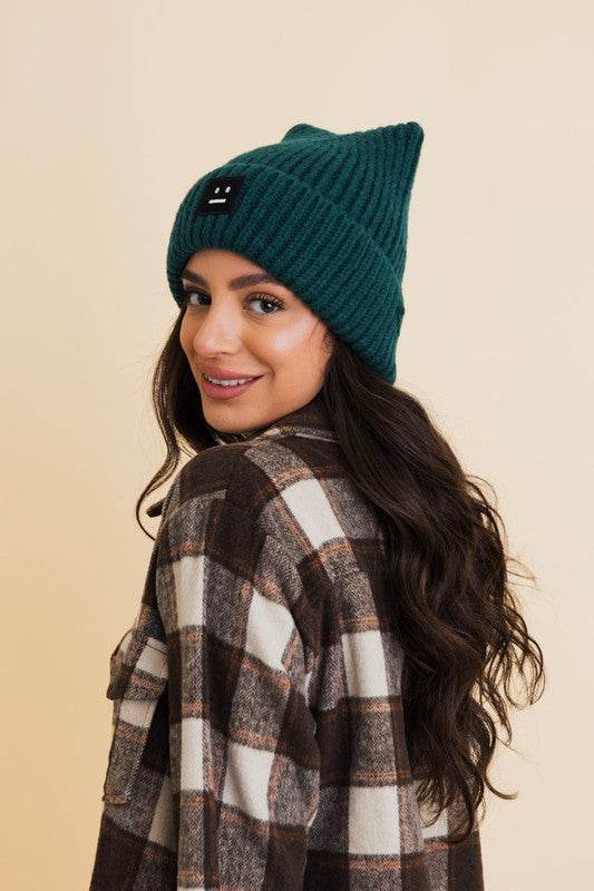 Chill Vibes Soft Ribbed Squared Face Beanie - Shop Style & More | Fresh Looks, Everyday Deals & Free Shipping