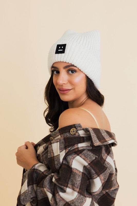 Chill Vibes Soft Ribbed Squared Face Beanie - Shop Style & More | Fresh Looks, Everyday Deals & Free Shipping