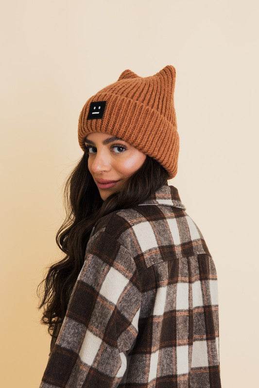 Chill Vibes Soft Ribbed Squared Face Beanie - Shop Style & More | Fresh Looks, Everyday Deals & Free Shipping