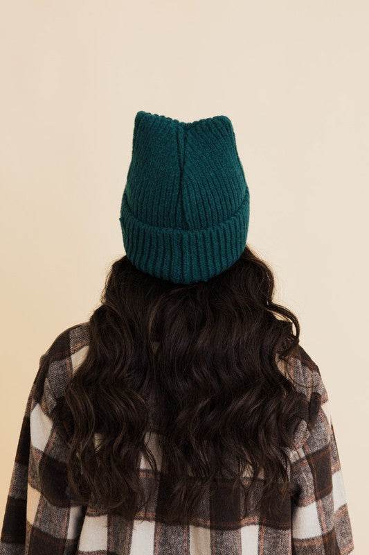 Chill Vibes Soft Ribbed Squared Face Beanie - Shop Style & More | Fresh Looks, Everyday Deals & Free Shipping