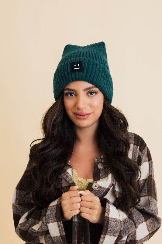 Chill Vibes Soft Ribbed Squared Face Beanie - Shop Style & More | Fresh Looks, Everyday Deals & Free Shipping