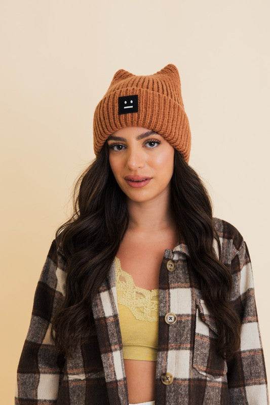 Chill Vibes Soft Ribbed Squared Face Beanie - Shop Style & More | Fresh Looks, Everyday Deals & Free Shipping