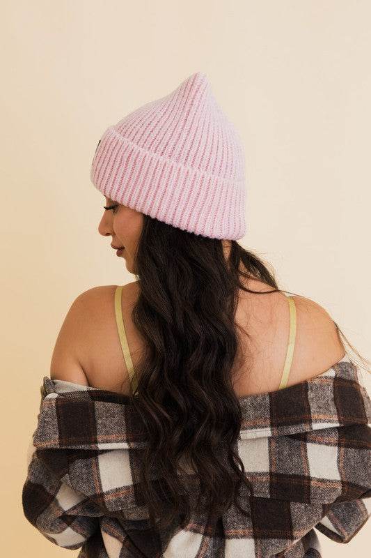 Chill Vibes Soft Ribbed Squared Face Beanie - Shop Style & More | Fresh Looks, Everyday Deals & Free Shipping