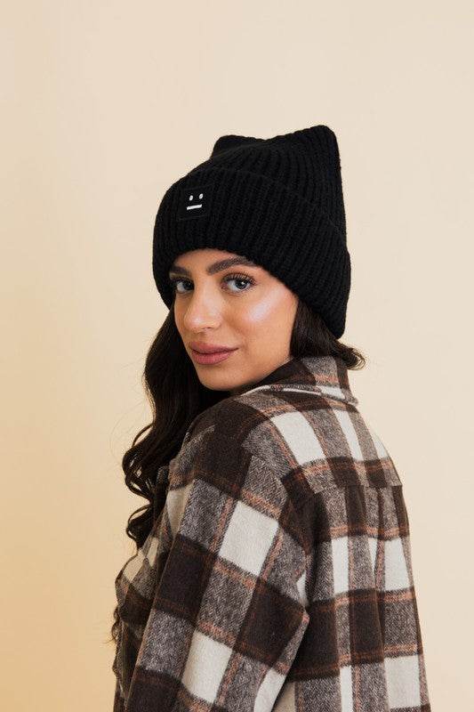 Chill Vibes Soft Ribbed Squared Face Beanie - Shop Style & More | Fresh Looks, Everyday Deals & Free Shipping