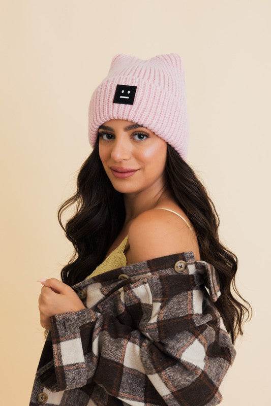Chill Vibes Soft Ribbed Squared Face Beanie - Shop Style & More | Fresh Looks, Everyday Deals & Free Shipping