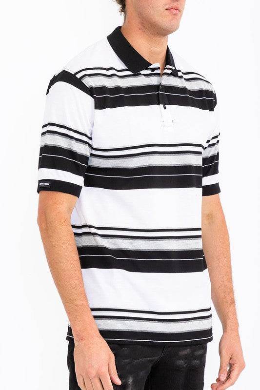 Old School Striped Pique Polo Shirt - Shop Style & More | Fresh Looks, Everyday Deals & Free Shipping